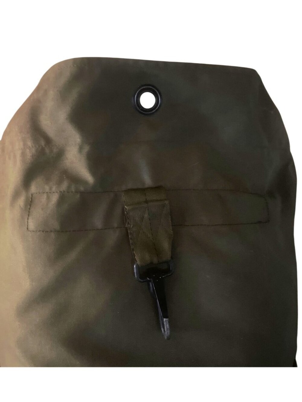 US Military Green Canvas Duffle Bag W/ Shoulder Strap Seamans Travel Gear - Picture 3 of 6